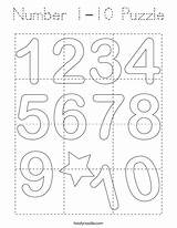 Coloring Pages Free Printable Numbers 1 10 sketch template