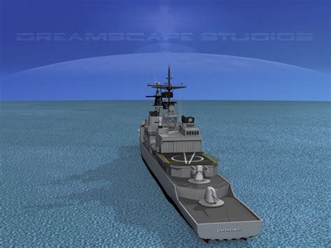 destroyers class spruance 3d model