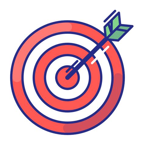 Aim, arrow, bullseye, purpose, strategy, target icon - Free download