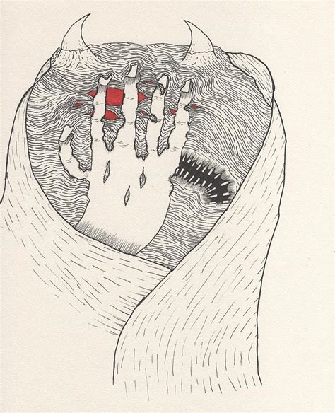 Grief-Stricken Oni Drawing by Abigail English - Fine Art America