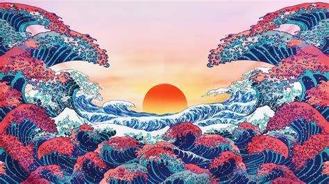 A Representation of The Great Wave off Kanagawa [3840x2160] : wallpaper ...