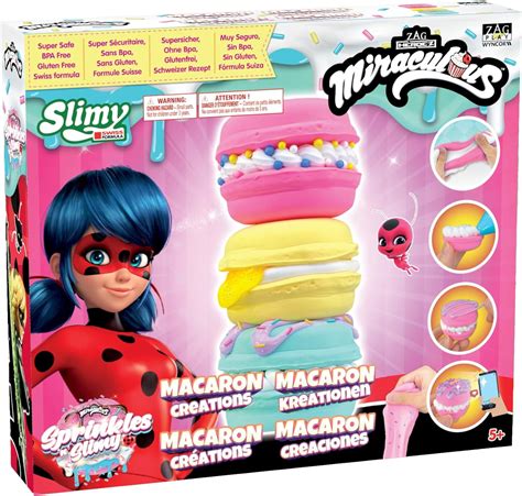 Miraculous Ladybug - Sprinkles n' Slimy Macarons - Slime Kit for Girls and Boys, Role Play Toys ...