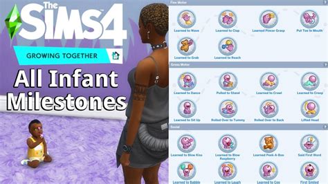 All Infant Milestones in the Sims 4 Growing Together in 2023 | Toddler milestones, Sims 4, Sims