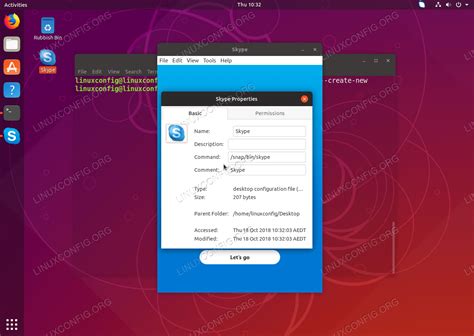 How to create desktop shortcut launcher on Ubuntu 18.10 Cosmic Cuttlefish Linux - Linux ...