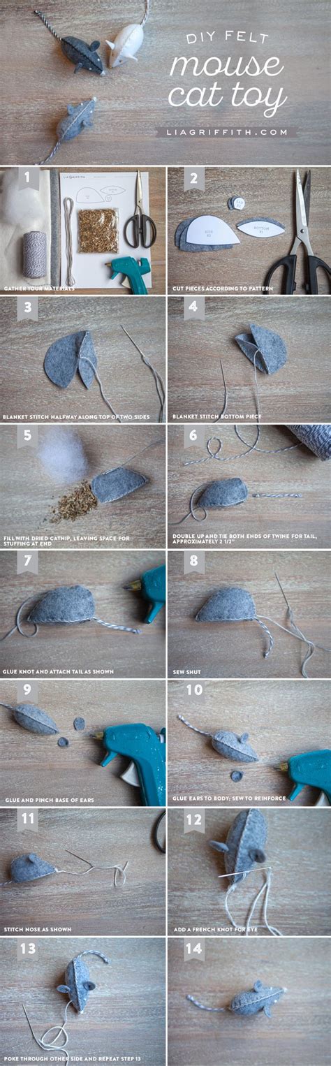 Felt Mouse DIY Cat Toy | Diy cat toys, Cat toys, Cat diy