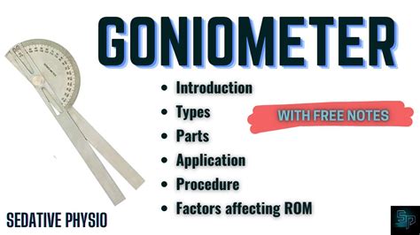 Goniometer - Types, Parts, Precautions & Uses | Range of Motion | Part ...