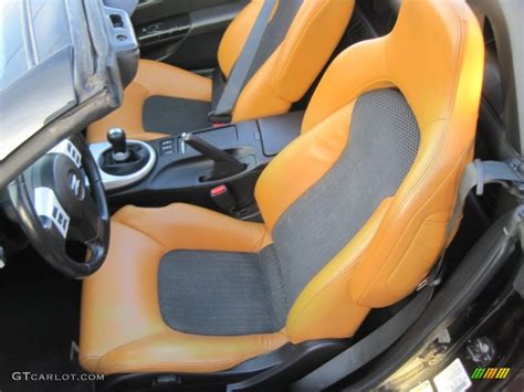 Nissan 350z orange leather seats