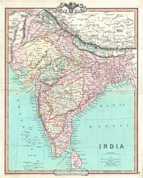 India.: Geographicus Rare Antique Maps