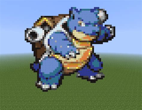 My Blastoise Pixel Art Minecraft Project