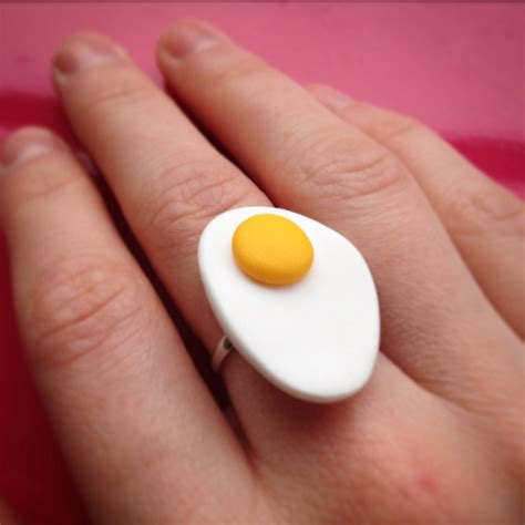 Fried Egg Ring Easter Egg Ring Cute Ring Haribo by ClaudiaMadeThis