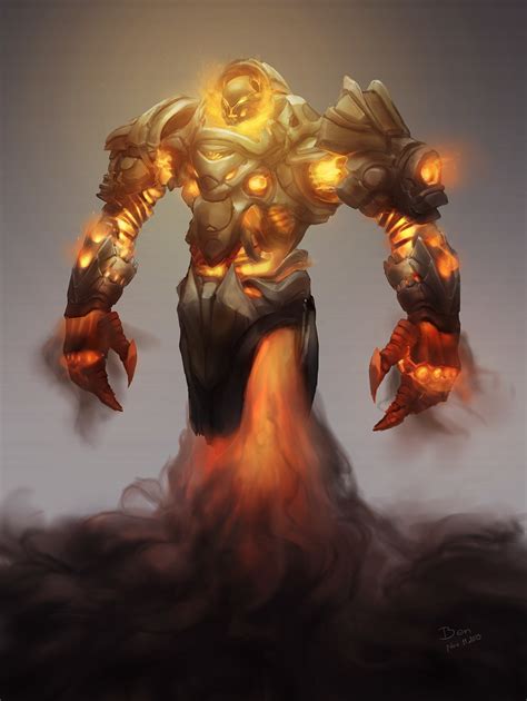 ArtStation - Fire Golem