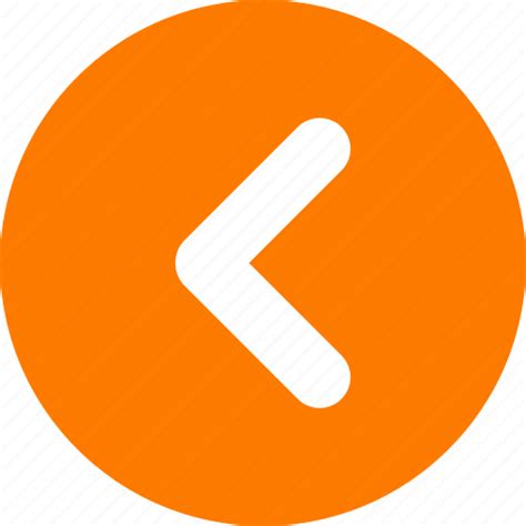 Arrow, move left, orange, orange arrow, slider arrow icon