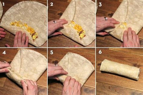 How to fold a burrito | Frozen breakfast, Breakfast burritos, Breakfast burritos frozen