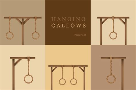 Hanging Gallows Vector Set 169207 Vector Art at Vecteezy