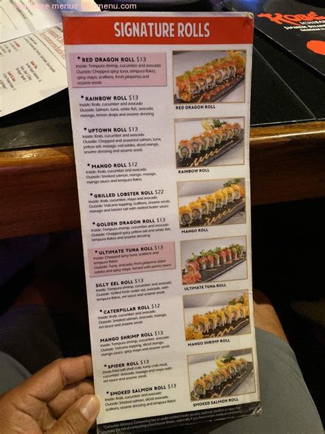 Menu at Kobe Japanese Steakhouse, Kissimmee, Parkway Blvd