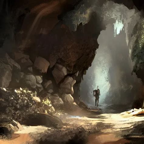 digital art of an entrance to a cave, artstation, tomb | Stable Diffusion | OpenArt