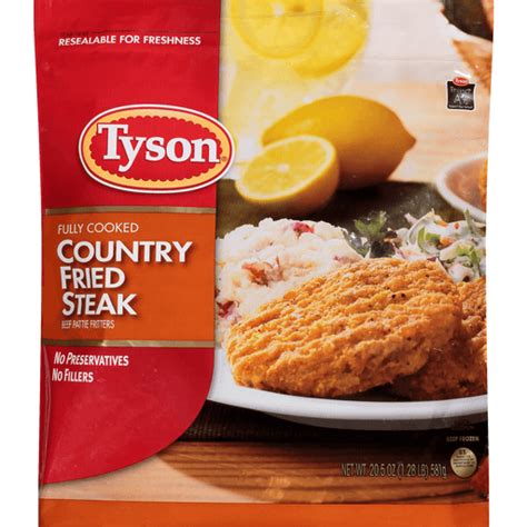 Tyson® Fully Cooked Country Fried Steak Patties, 20.5 oz. (Frozen) | Beef | My Country Mart (KC ...