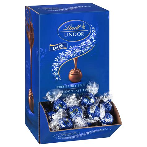 Buy Lindt LINDOR Dark Chocolate Candy Truffles, Easter Chocolate, 50.8 oz., 120 Count Online at ...