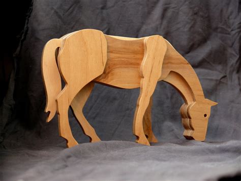 Wooden horse Wooden toys Horse figurine Horse toys Collectible