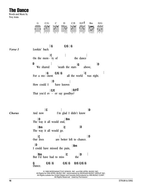 The Dance by Garth Brooks - Guitar Chords/Lyrics - Guitar Instructor