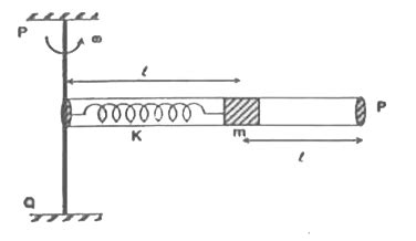 A spring-block system lies inside the horizontal frictionless tube as