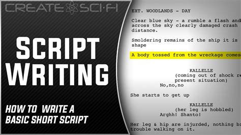 SCRIPT WRITING‬: HOW TO WRITE A MOVIE SCRIPT - YouTube