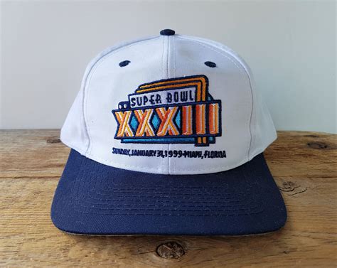 Vintage Super Bowl XXXIII Snapback Hat Logo 7 Official | Etsy Canada ...