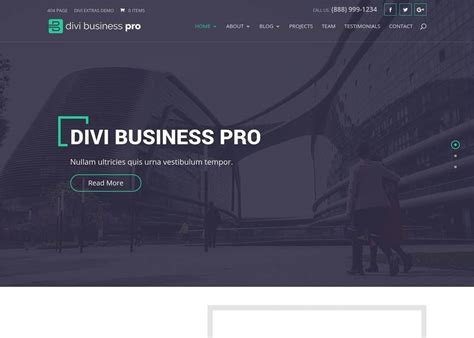 Divi Business Pro (Marketing Divi Website Example) | Divi Gallery