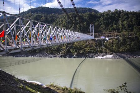 300-meter single lane steel cable suspension bridge over Siang | The Arunachal Times