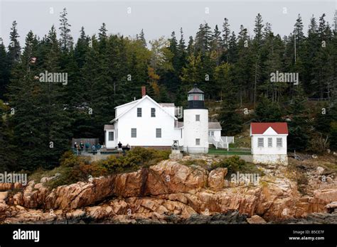 Bass Harbor Lighthouse near Bar Harbor, Maine USA Stock Photo - Alamy