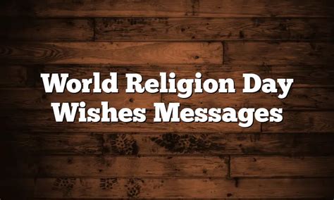 World Religion Day Wishes Messages - QuotesProject.Com