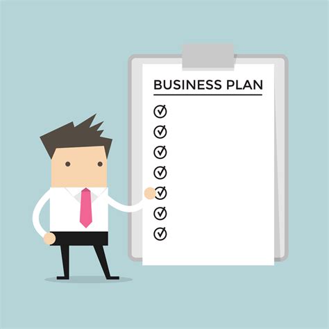 Businessman show a business plan. 4214756 Vector Art at Vecteezy