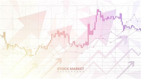 Successful stock market statistical information with up arrows ...