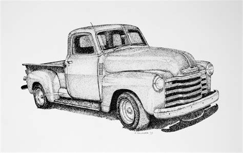 sketch 1950 cute car art - Google Search | Truck art, Car drawings, Old trucks