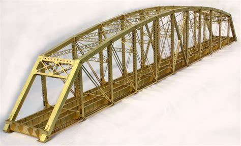 Etched Brass Double Track Parker Thru Truss Bridge At Whitford