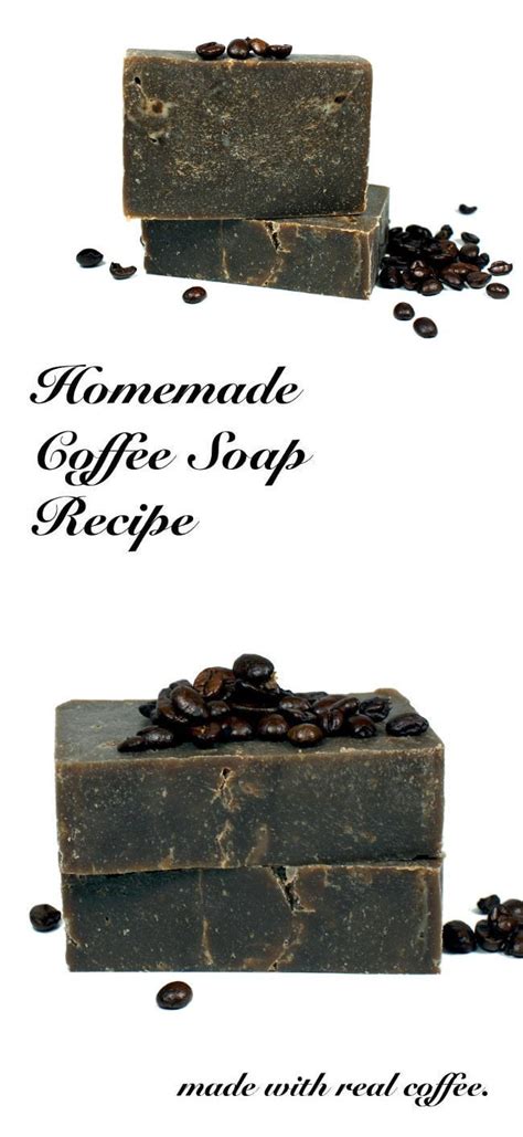 Homemade Coffee Soap Recipe made using real coffee!