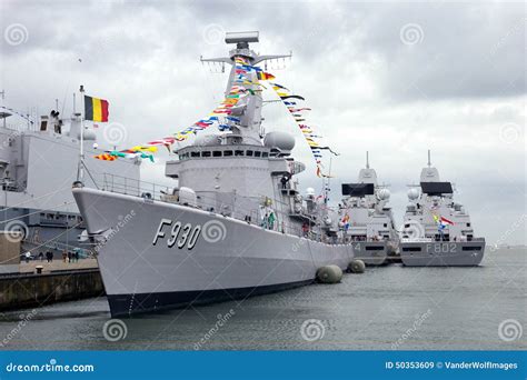 Belgian Navy Frigate editorial stock image. Image of battleship - 50353609