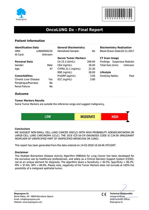 Lung Cancer Screening Ct Report Template