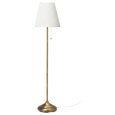 ÅRSTID Floor lamp - brass, white - IKEA