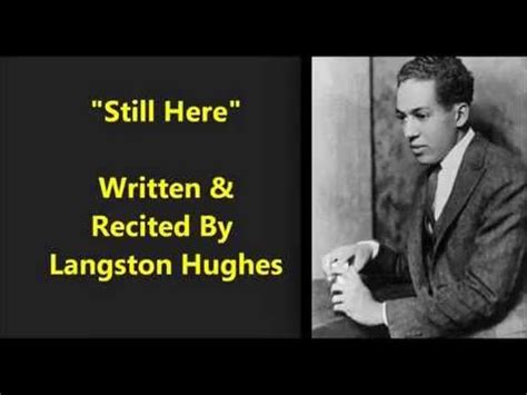 "Still Here" poem by Langston Hughes | Langston hughes poems, Poems ...