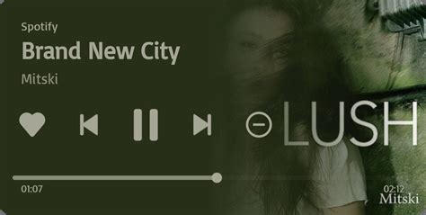 "Brand New City" by: Mitski Album: Lush | Lyrics aesthetic, Animated banners, Cool avatars