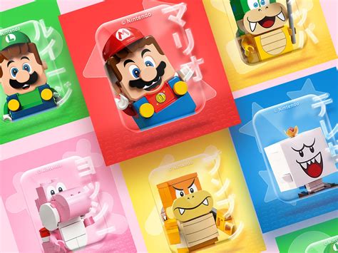 LEGO Mario Characters Display by ArmKum on Dribbble