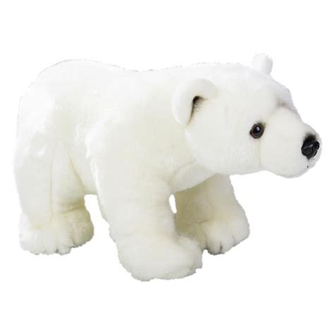 wildlife tree standing 12 inch stuffed polar bear plush floppy ...