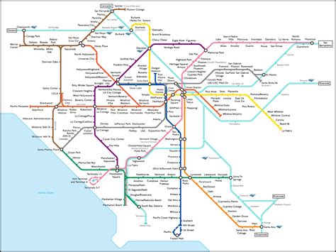 Los Angeles Metro Map | Metro Maps | Pinterest | Los angeles, Angeles ...