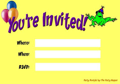 Party Invitations