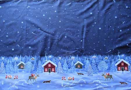 Fabric-blue B8 – Tomten’s Christmas – Lewis & Irene | Springwood House Design