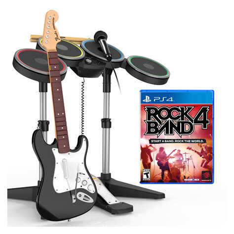 RockBand 4 + Guitare + Batterie + Micro (PS4) - Jeux PS4 MadCatz sur LDLC