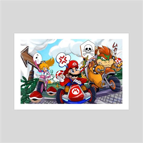 Mario Kart 8 - Cloudtop Cruise , an art print by D.J. Kirkland - INPRNT