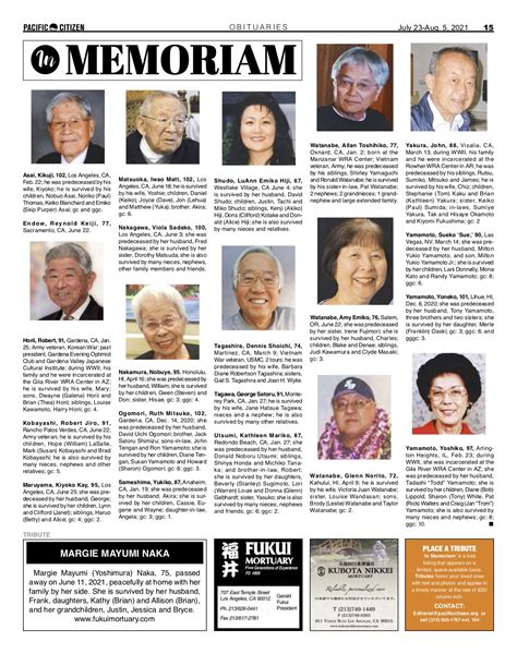 2021 Obituaries – Pacific Citizen