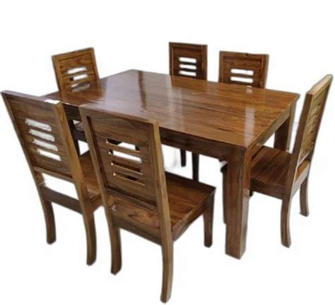 6 Seater Teak Wood Dining Table at Rs 43000/set in New Delhi | ID: 2850562031048